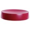 Ruby Red Round Free Standing Soap Dish in Resin